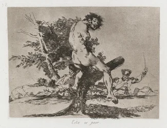 Disasters of War: Pl. 37, This is worse, 1810-1813
