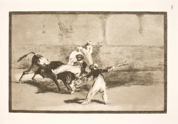 A Moor Captured by the Bull in the Arena