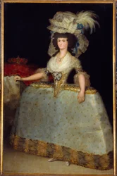Portrait of the Queen of Spain Mary Louise, Wife of Charles IV