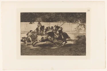 Rendon Piercing a Bull with His Lance (Bullfights)