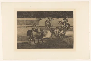 Torero with Flaming Banderillas (series title: La Tauromaquia)