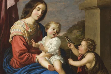 Madonna and Child with the Infant Saint John (detail)