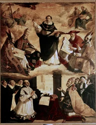 Paintings for the Mayor de Santo Tomas College in Seville: Apotheosis of St. Thomas of Aquinas or Apotheosis of St. Thomas Aquinas with the Doctors of the Church