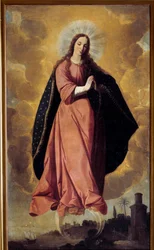 The Immaculate Conception. Design by Francisco de Zurbaran (1598-1664) 17th century. St. John the Baptist Church, Marchena