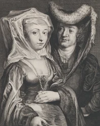 Saint Pepin I and His Daughter, Saint Begga, ca. 1645-72