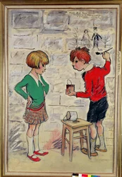 The Poulbots with Graffiti