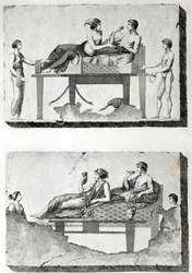 Frescos from Etruscan Tombs, c.1780 (engraving)