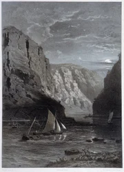 Landscape of the Rhine, Lurley - In 