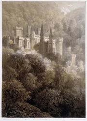 Castle in a Mountain in Germany