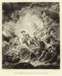 Venus Asking Vulcan for Arms for Aeneas (engraving)