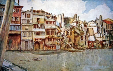 Battle of Verdun: View of the River Meuse at Verdun