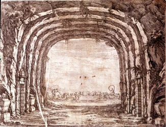 The Wedding of Peleus and Thetis, set design by Giacomo Torelli
