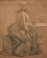 Portrait of Mademoiselle Marie Gabrielle Capet, the Painter