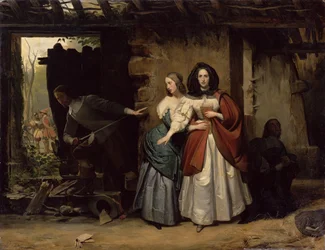 The Flight of Henrietta-Maria of France, Queen of England in 1638, 1835