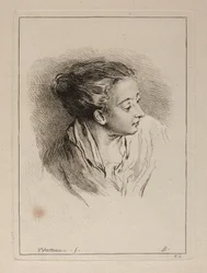 Bust of Woman with Hair Pulled Back