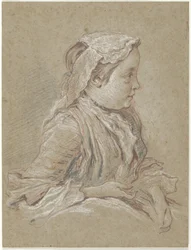 Young Woman with Lace Cap