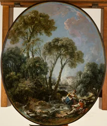 Landscape with Fisherman and a Young Woman