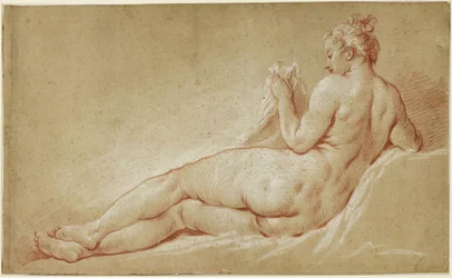 Reclining Female Nude Seen from the Back