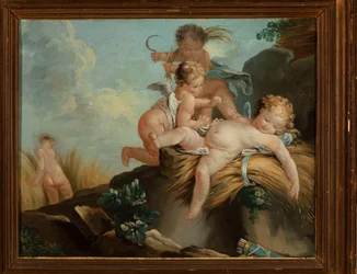 Putti Playing Among the Grain (The Harvesting Love)