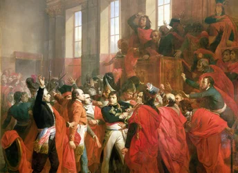 Bonaparte and the Council of Five Hundred at St. Cloud, 10th November 1799 (detail)