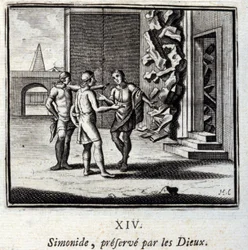 Simonides preserved by the Gods (Illustration by François Chauveau)