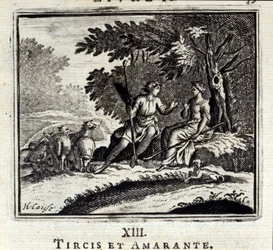 Tircis and Amaranth (Illustration by François Chauveau)