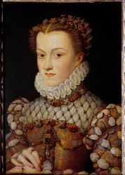 Portrait of Elisabeth of Austria (1554-1592), Queen of France, wife of Charles IX