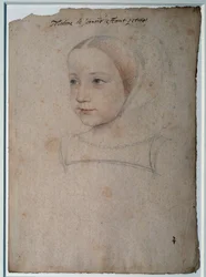 Portrait of Marguerite de France (1523-1574) as a child, daughter of Francois I, Duchess of Savoy