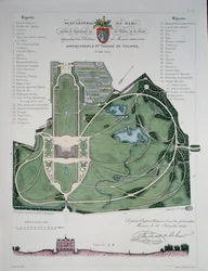 General Plan of the Garden of the Chateau de Maisons belonging to Thomas de Colmar, engraved by G. Lorsignol