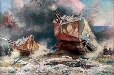 French Tank Assault, July 1918