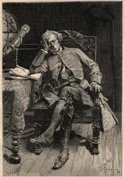 Guy Mannering - 19th century illustration for Walter Scott