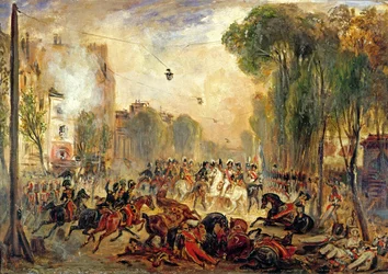 Assassination Attempt on King Louis-Philippe (1773-1850) by Giuseppe Fieschi (1790-1836), Boulevard du Temple, 28th July 1835