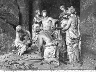 Apollo tended by the nymphs in the grove of the Baths of Apollo, executed with the assistance of Thomas Regnaudin (1622-1706), 1666-75