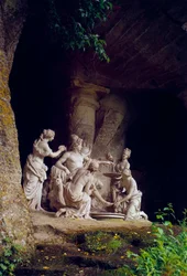 Cave of Thetis; Apollo served by nymphs. Sculpture by François Girardon (1628-1715)