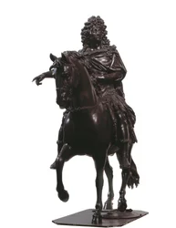 Equestrian portrait of king of France Louis XIV