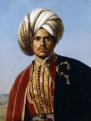 Portrait of an Ottoman Prince, Half Length, in Red and Gold