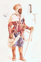 Spahi with his sword, c.1854