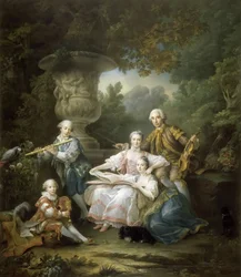 Louis II du Bouchet de Sourches with his Family