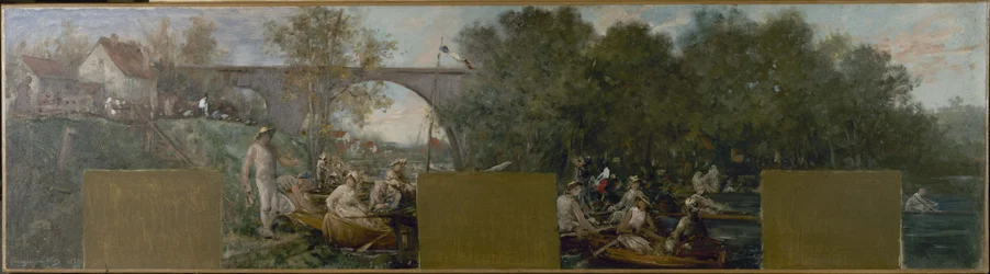 Sketch for the Nogent-sur-Marne town hall: Boaters on the Marne