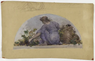 Sketch for the dining room of the Hôtel de Ville de Paris: The Harvest (circa 1893)
