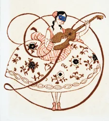 Letter D, from Personages de Comedie, pub. 1922