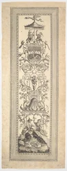 Kiosk Chinois, from Premier Cayer de Panneaux, Frises et Sujets Arabesques