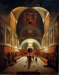 Interior of the Church of Capuchines in Rome