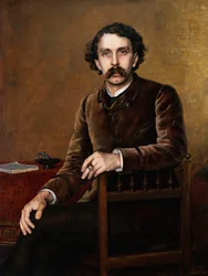 Portrait of the French Poet and Writer Stephane Mallarme