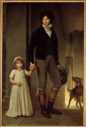 Portrait of the Painter Jean Baptiste Isabey and His Daughter