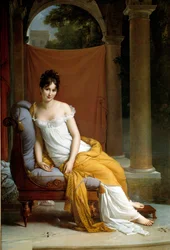 Portrait of Juliette Recamier called Madame Recamier, wife of Lettres francaise
