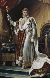Portrait of Emperor Napoléon I Bonaparte in his Coronation Robes, ca 1804
