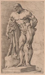 The Farnese Hercules, three-quarter view turned to left [plate 3]