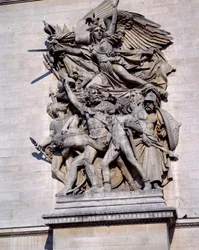 The Marseillaise of the Arc de Triomphe in Paris. Sculpture by François Rude (1784 - 1855)