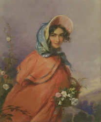 Portrait of a Lady in Open Landscape